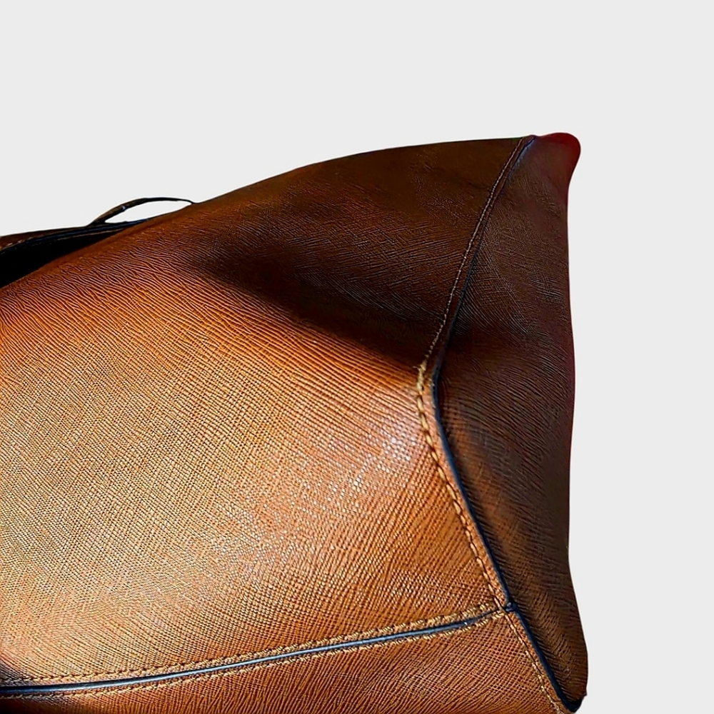 Michael Kors Tan Leather Tote Bag - Picture 8 of 14